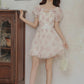 Bubbly Rose Mini Dress (Pink)