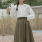 Tulip Collar Blouse (White)