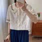 Forest Floor Embroidered Blouse (2 Colors)
