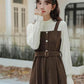 Corduroy Knit Belted Twofer Midi Dress (2 Colors)