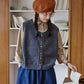 Chocolate Buttons Knitted Vest (2 Colors)
