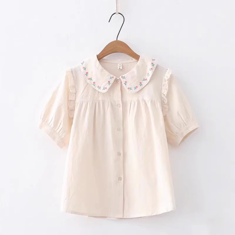 Budding Blossoms Embroidered Blouse (2 Colors)