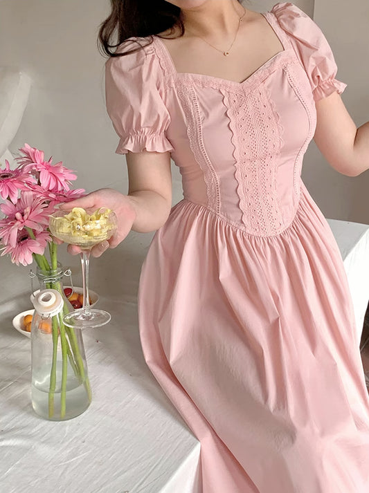 Jolie Broderie Midi Dress (3 Colors)
