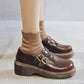 Double Buckle Mary Jane Brogues (2 Colors)