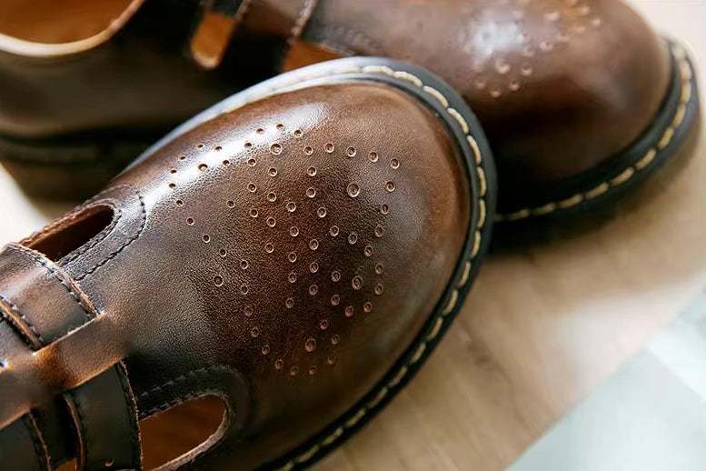 Double Buckle Mary Jane Brogues (2 Colors)