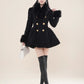 Fuzzy Mini Coat Dress (Black)