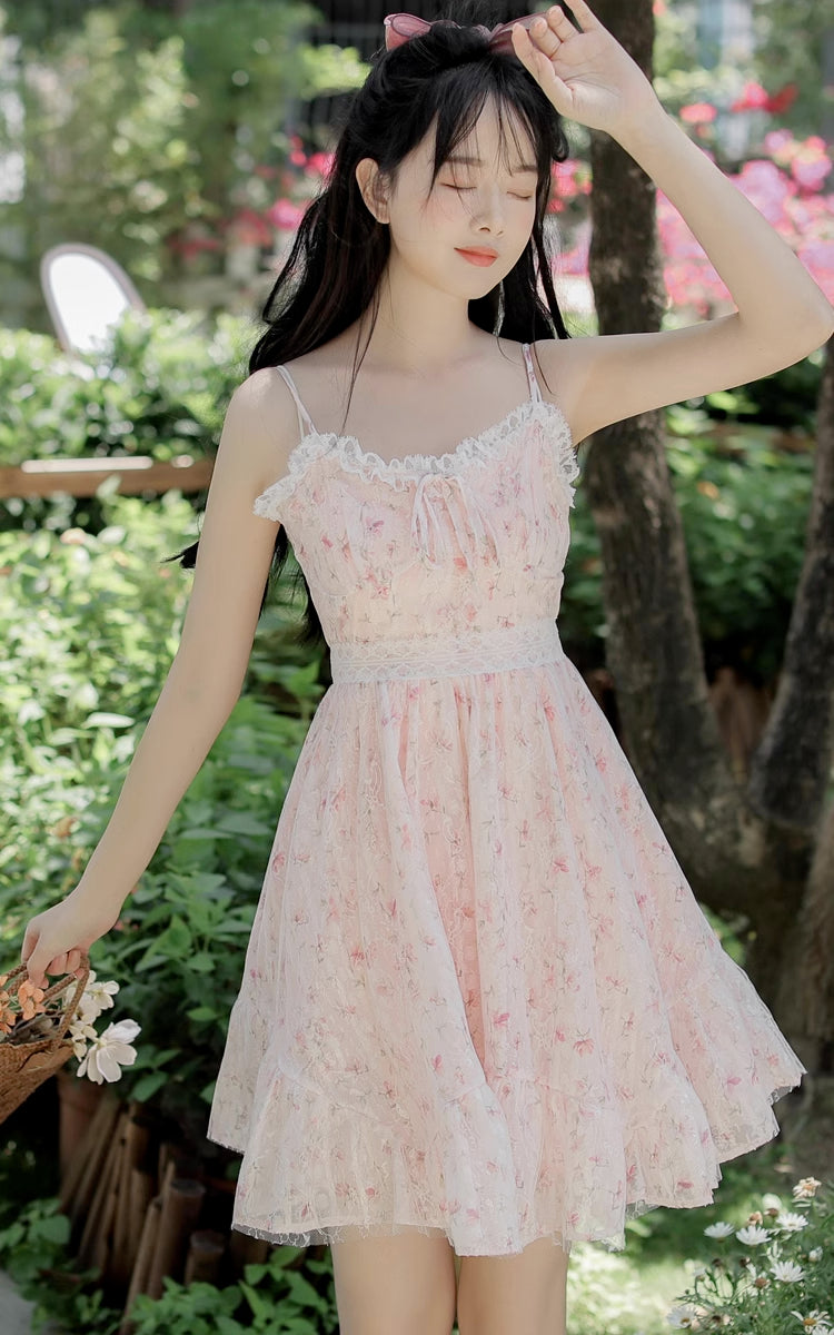 Sakura Twirl Mini Cami Dress (2 Colors)