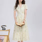 Dried Flowers Midi Shirt Dress (Cream)