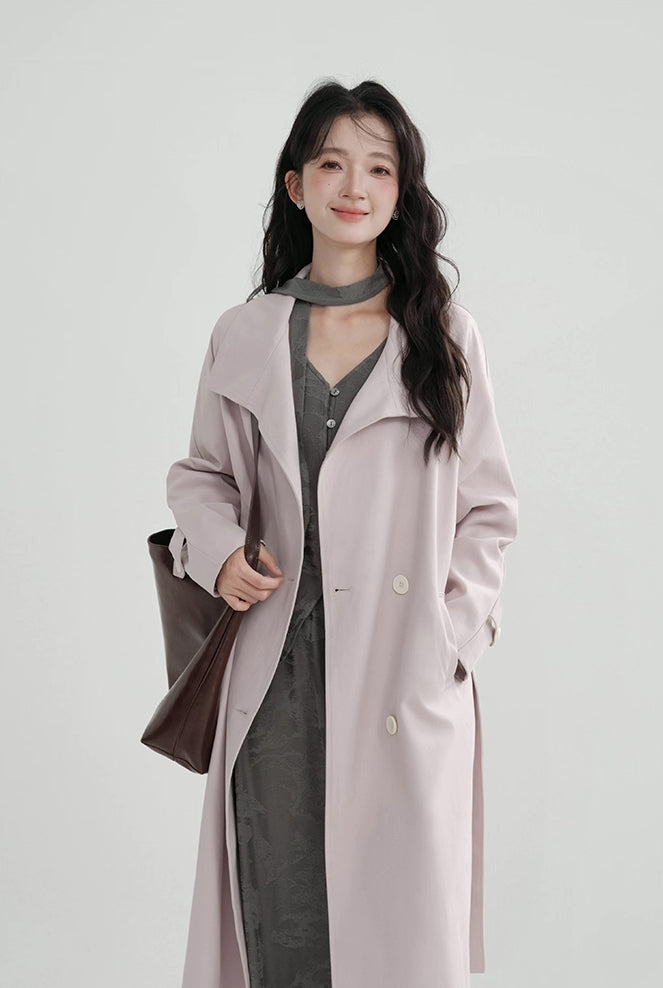 Laven Trench Coat (Purple)