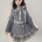Trumpet Sleeve Short Coat & Skirt (2 Colors)