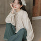 Marshmallow Puff Sleeve Blouse (Beige)