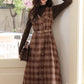 Ginger Plaid Pinafore Midi Dress (2 Colors)