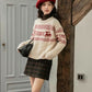 Reindeer Fair Isle Sweater (Cream)