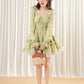 Leafy Gift Mini Dress (Green)