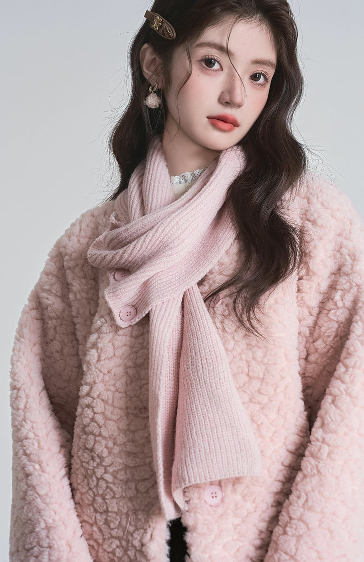 Sherpa Scarf Jacket (2 Colors)