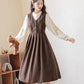 Basic Corduroy Pinafore (Brown)