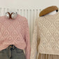 Open Knit Crochet Sweater (2 Colors)