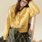 Gingko Flower Cardigan (Yellow)