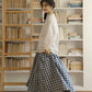 Everyday Blouse, Denim Vest & Gingham Skirt Set