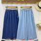 Mushroom Patchwork Embroidered Denim Pants (2 Colors)