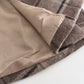 Mint Cocoa Plaid Capelet & Dress Set (Khaki)