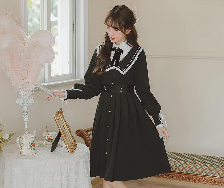 Kuromi Faux Blazer Dress (Black)