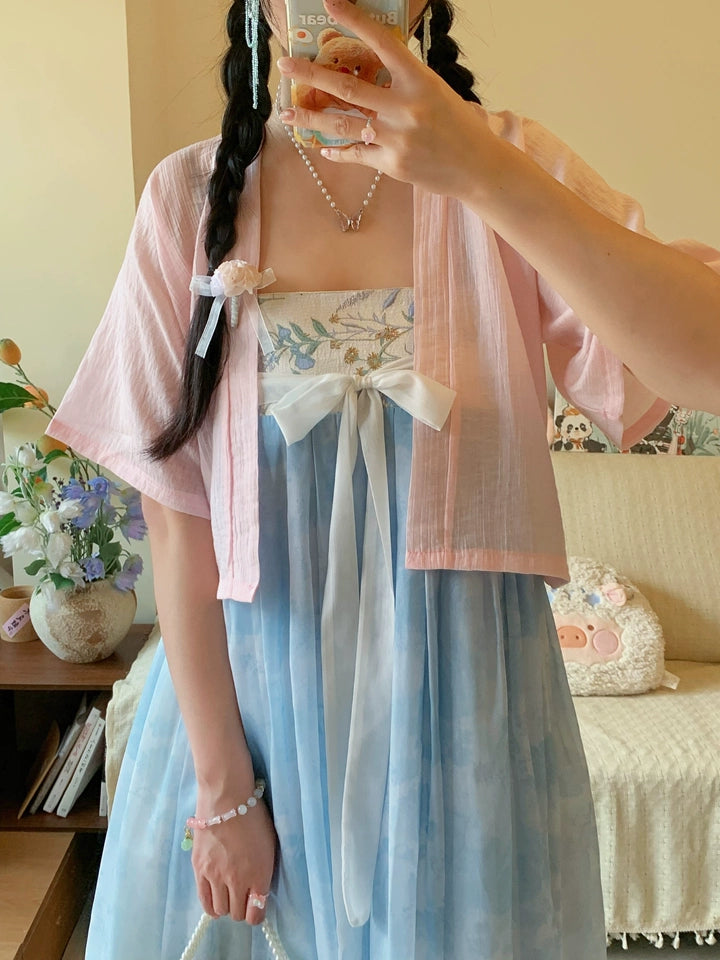 Misty Clouds Qixiong Dress (Pink/Blue)