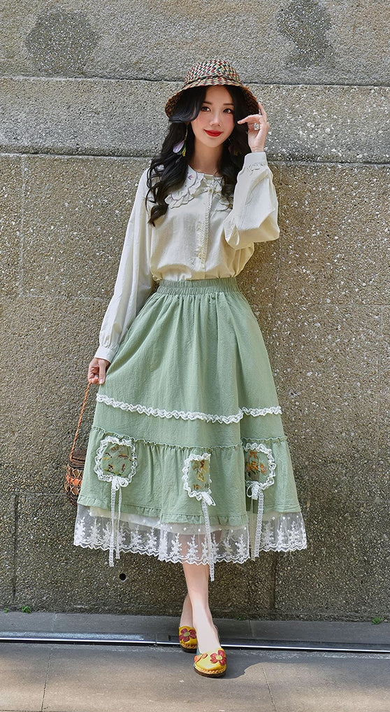 Forest Fairy Midi Skirt (2 Colors)