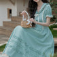 Midsummer Blues Midi Dress (Teal)