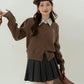 Varsity Faux Layered Cardigan (3 Colors)