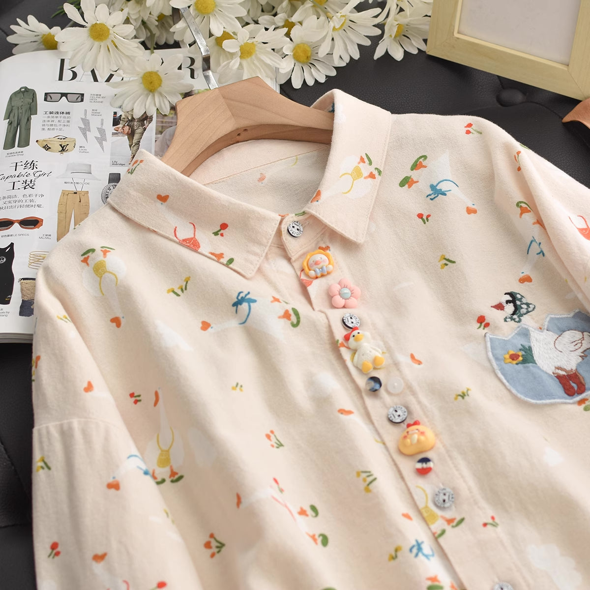 Goosing Around Blouse (2 Colors)