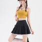 Bow Lace Pleated Mini Skirt (7 Colors)