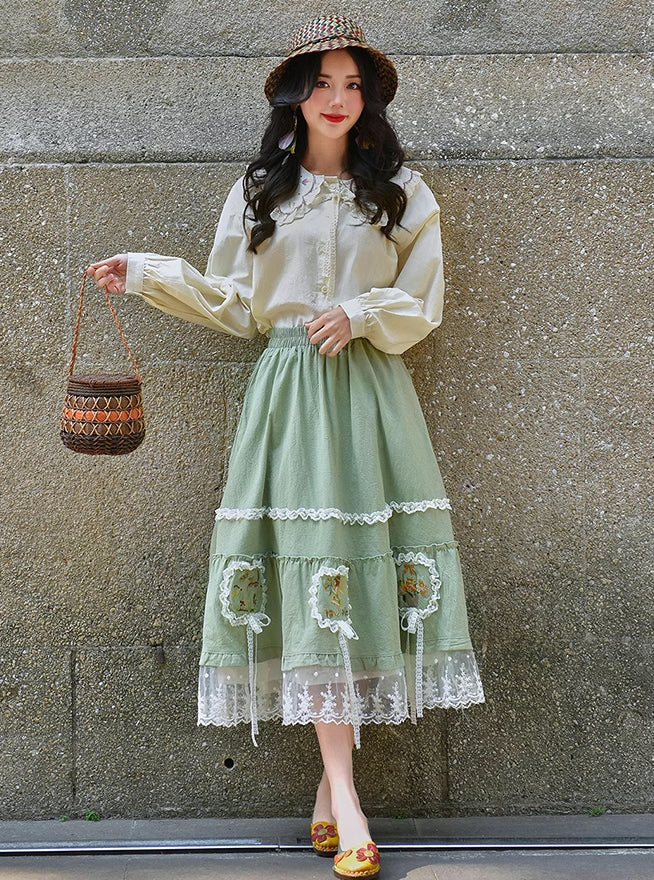 Forest Fairy Midi Skirt (2 Colors)