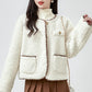 Faux Sherpa Wool Jacket (Cream)