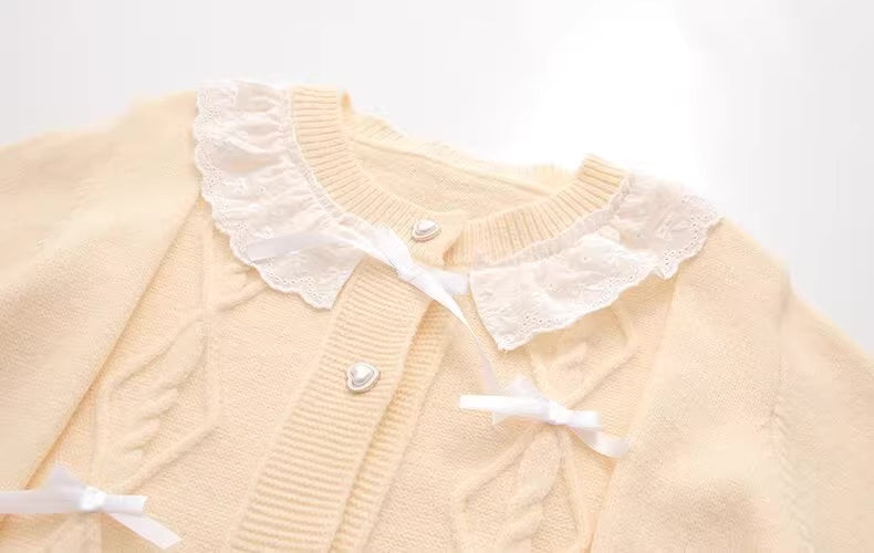 Babygirl Bow Cardigan (3 Colors)