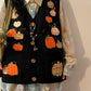 Pumpkin Patch Sweater Vest (Black)