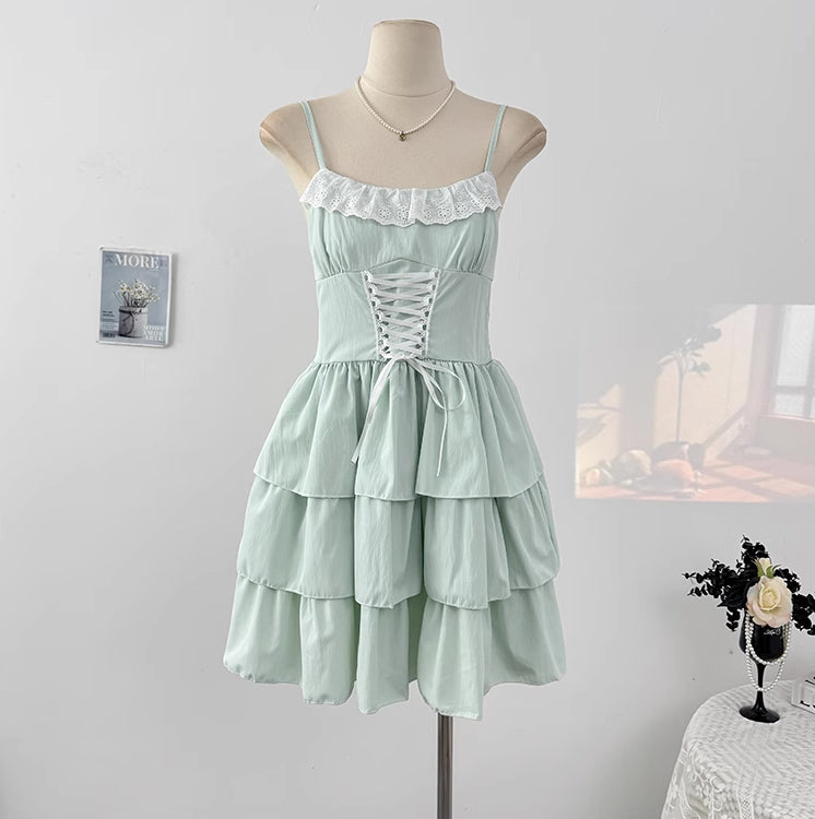 Ballet Tiered Mini Dress (4 Colors)