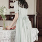 Sunday Tea Midi Dress (Eggshell Blue)
