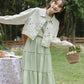Flowers In The Wind Denim Jacket (Cream)