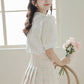 Cherry Tips Blouse (White)