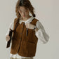 Corduroy Pocketful Vest (Brown)