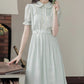 Sunday Tea Midi Dress (Eggshell Blue)