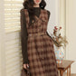 Ginger Plaid Pinafore Midi Dress (2 Colors)