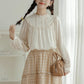 Bertha Lace Collar Blouse (White)