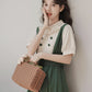 Lolita Short Sleeve Faux Layered Midi Dress (Green)