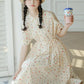Skittles Polka Dot Shirt Dress (Cream)