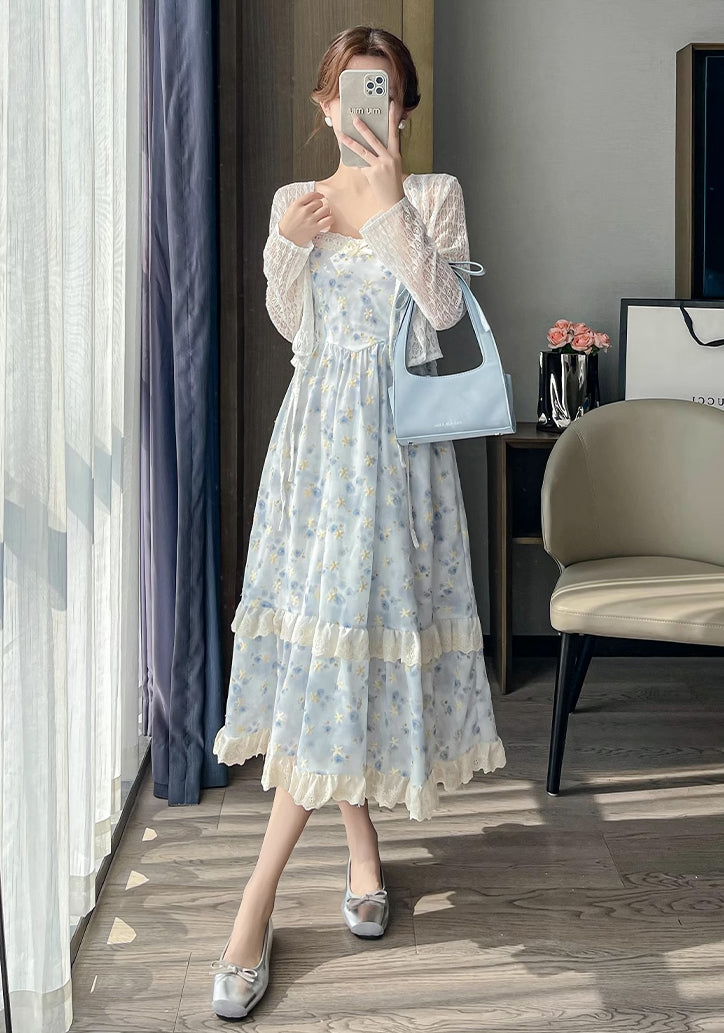 Watercolor Rose Cami Midi Dress (3 Colors)