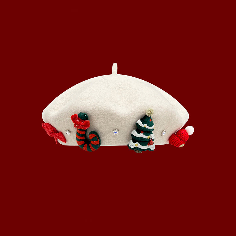 Christmas Charms Beret (4 Colors) – Megoosta Fashion