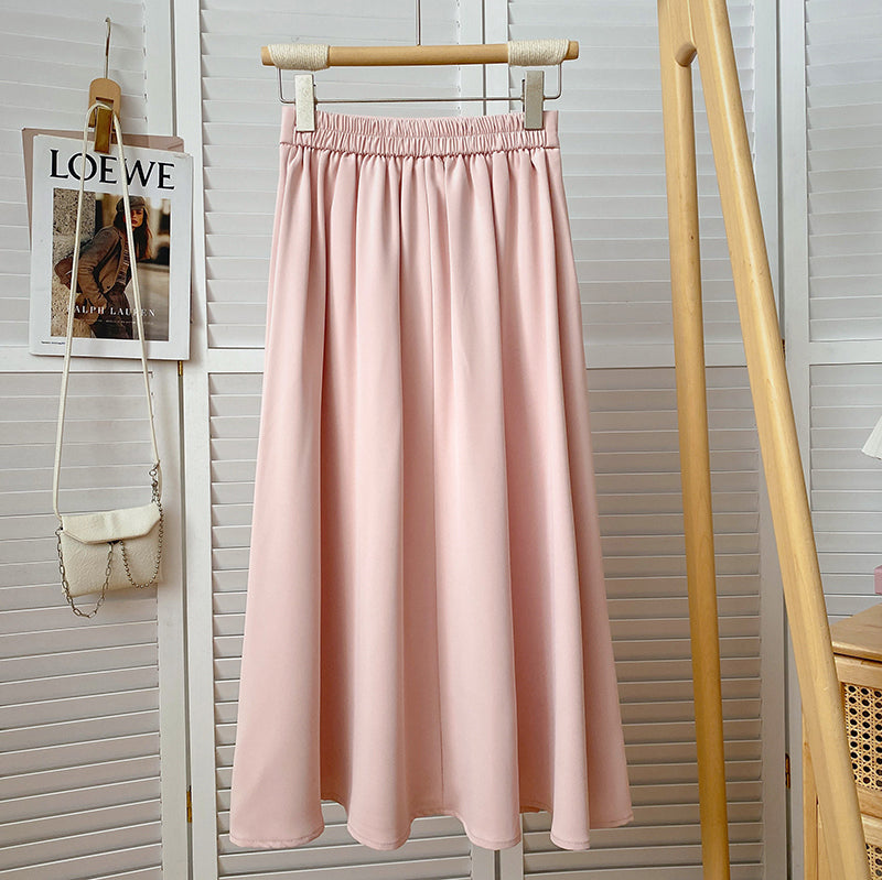 Spring Pleated Midi Skirt (4 Colors)