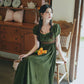 Ivy Regency Maxi Dress (Deep Olive)